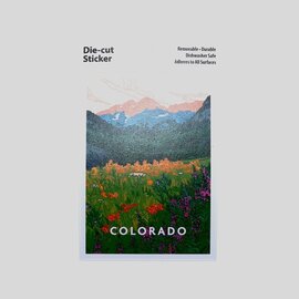 STICKER-MAROON BELLS TOPO