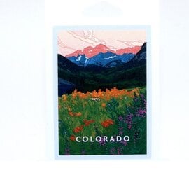 STICKER-MAROON BELLS TOPO