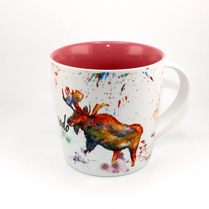 Lipman Gifts MUG-MOOSE WTRCLR WRAP CO 16OZ ASST