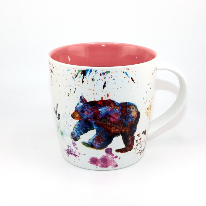 Lipman Gifts MUG-BEAR WTRCLR WRAP CO 16OZ ASST