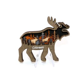 Lipman Gifts MAGNET-MOOSE LAYERS WD
