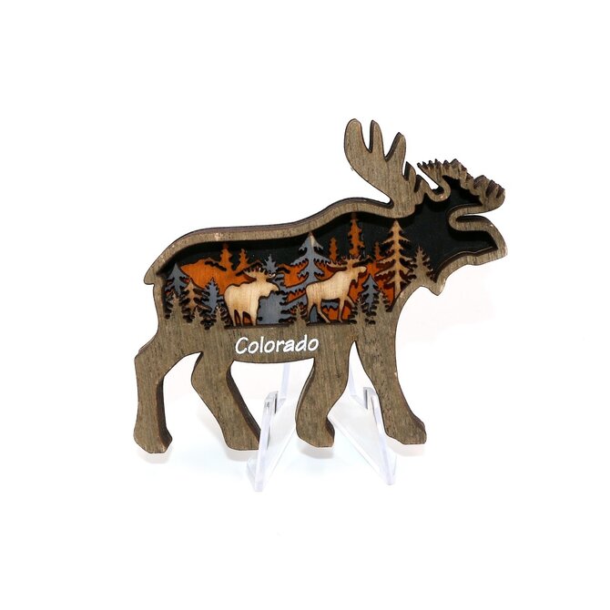 Lipman Gifts *MAG-MOOSE W/ SCENE LAYERS WD