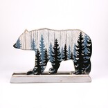 Lipman Gifts DECOR-BEAR/TREES WD