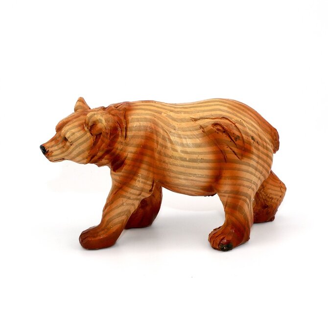 Lipman Gifts Figurine - Bear Woodgrain