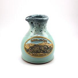 DENEEN POTTERY CREAMER - Garden of the Gods Aqua Medium