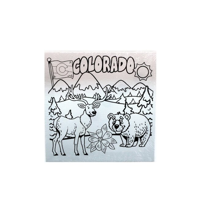 Sanborn Souvenir Co. Inc. Art Craft - Color Me Canvas Colorado