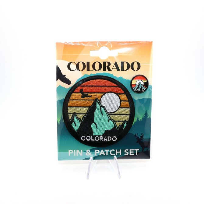 Sanborn Souvenir Co. Inc. PTCH/PIN-MNT STRIPES RND CO