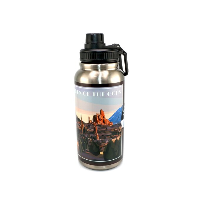 Water Bottle - Geometric Garden of the Gods