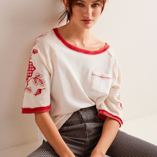 FREE PEOPLE Top - Prairie Sport Tee