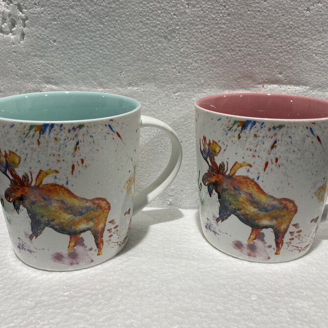 Lipman Gifts MUG-MOOSE WTRCLR WRAP CO 16OZ ASST