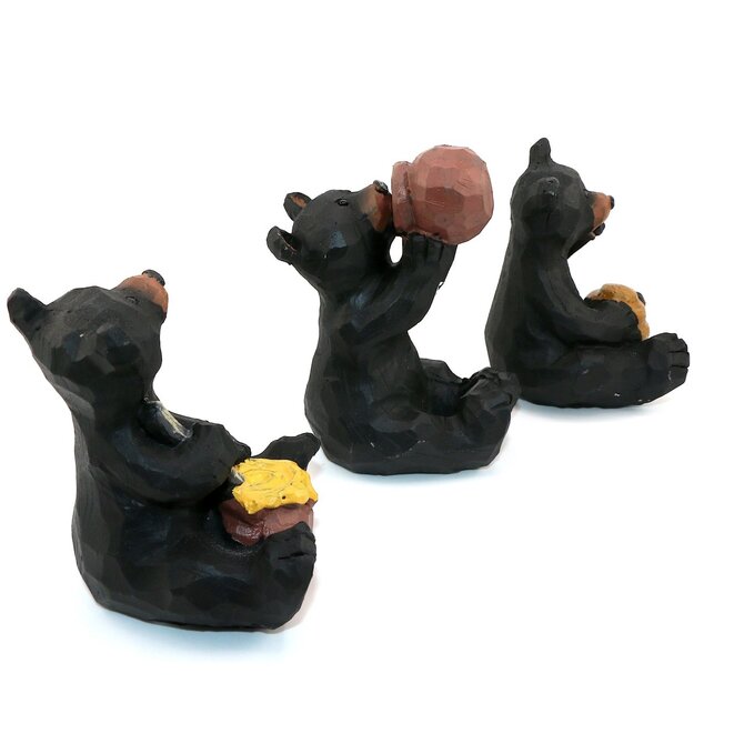 Lipman Gifts Figurine - Bear w/Honey 3 Assorted