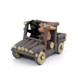 Lipman Gifts FIG-BEAR/MOOSE LOG TRUCK