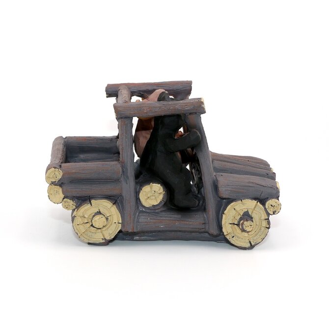 Lipman Gifts Figurine - Bear/Moose Log Truck