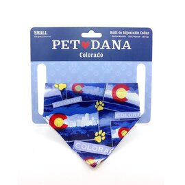 Pet Bandana - CO Flag Small