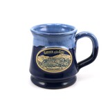 DENEEN POTTERY MUG W/ BASE-Garden of the Gods Navy/Blue