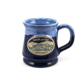 DENEEN POTTERY MUG W/ BASE - Garden of the Gods Navy/Blue