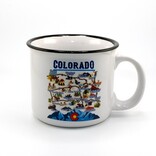 Mug - Colorado Map White