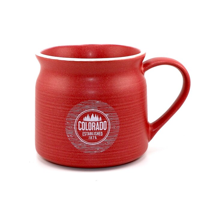 A&f Souvenir MUG-PTCHR RED MATTE CO 18OZ