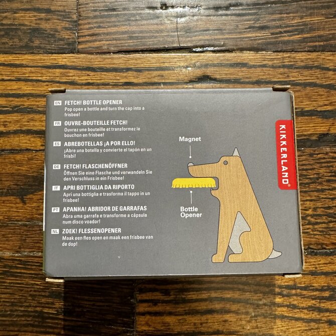KIKKERLAND Bottle Opener - FETCH!