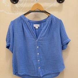 Velvet Top - Deann S/S Button Up