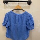 Velvet Top - Deann S/S Button Up