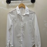 Mavi Jeans Shirt - Lace Yoke L/S Button Down