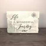 Sincere Surroundings PLQ-LIFE/WONDERFUL JOURNEY