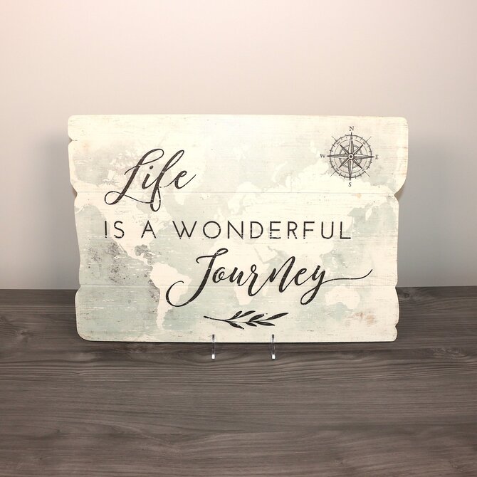 Sincere Surroundings PLQ-LIFE/WONDERFUL JOURNEY