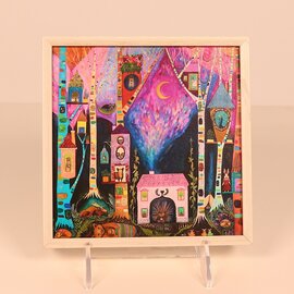 Greenbox Art Mini Framed Art - Woodland Creature Homes