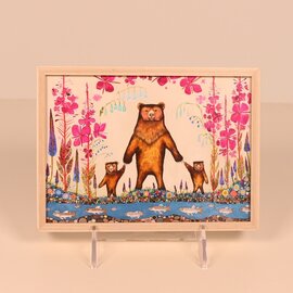 Greenbox Art Mini Framed Art - 3 Bears Mom/Cubs