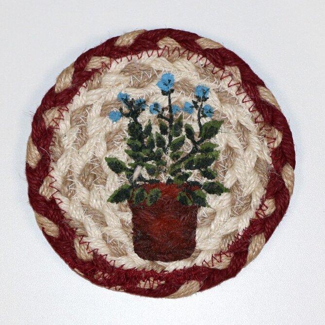 Capitol Importing Co CSTR-SAGE/BLUE FLOWERS IN POT