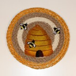 Capitol Importing Co Swatch - Beehive/3 Bees 10" Round