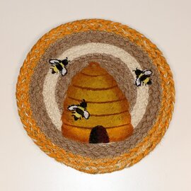 Capitol Importing Co Swatch - Beehive/3 Bees 10" Round