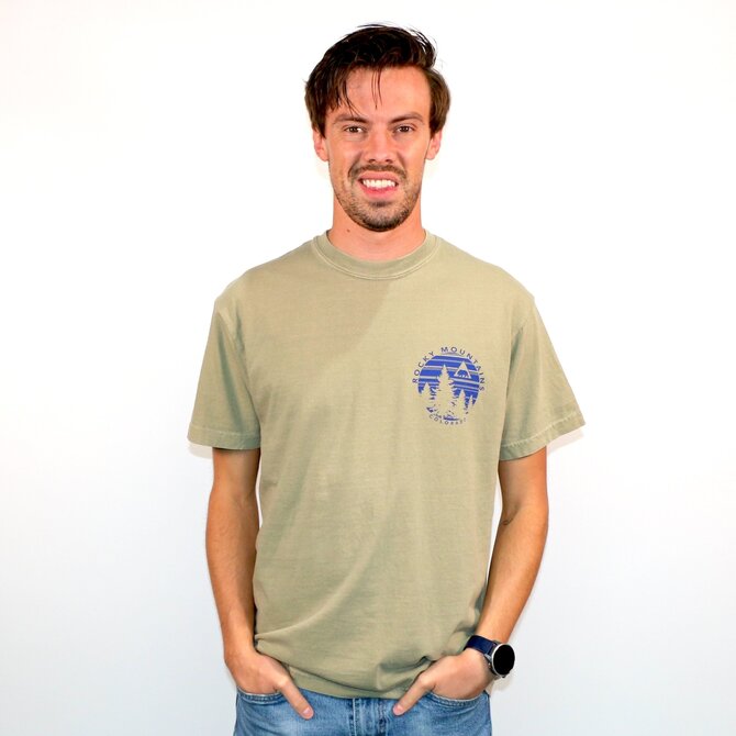 Sherry Manufacturing Co Circle Stripes Rocky Mountains CO T-Shirt