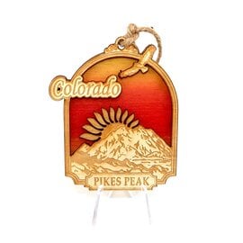 Bicast Ornament - Mountain Sunrise Pikes Peak