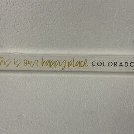 Sincere Surroundings Wooden Plaque - This is our happy place CO