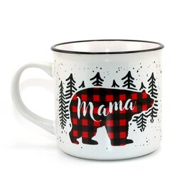 Carson Inc MUG-MAMA BEAR PLAID