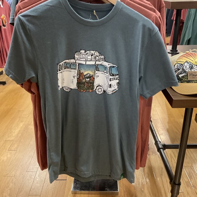 Wild Tribute Retro VW Bus Garden of the Gods T-Shirt