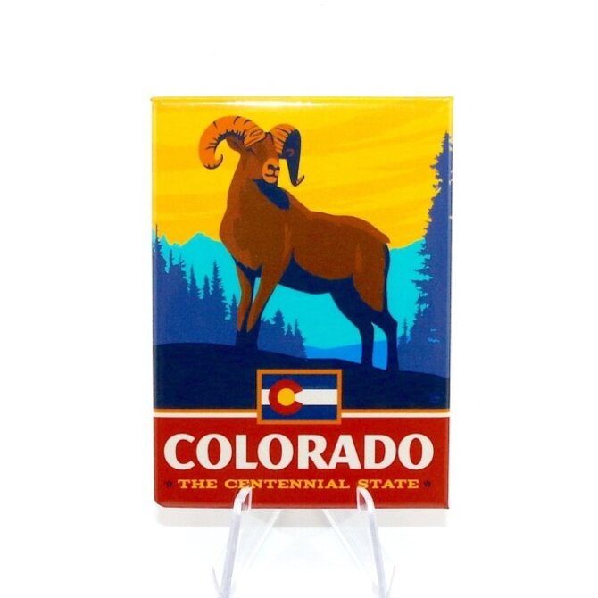 Pumpernickel Press Magnet - State Pride Ram CO