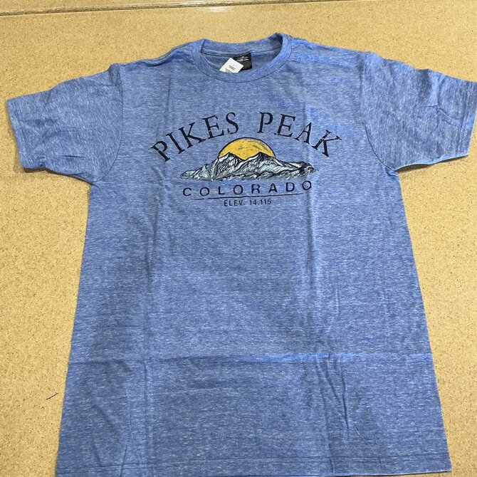 Prairie Mtn Screening Distressed Pikes Peak Colorado T-Shirt
