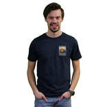 Prairie Mtn Screening Pikes Peak T-Shirt - Vintage Post Card Design