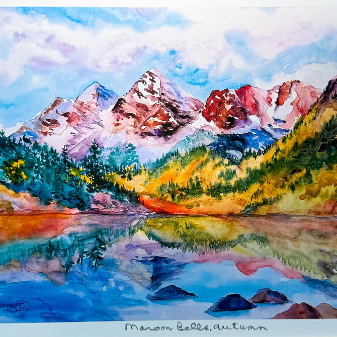 Forrest Gallery 11X14 - Maroon Bells/Autumn