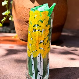 Gelinde Dittrich Des 9" Vase - Gold Aspen