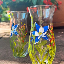 Gelinde Dittrich Des Bud Vase 6.5" - CO Wildflowers