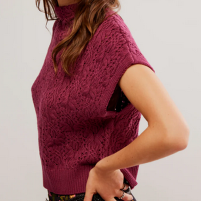 FREE PEOPLE Sweater - Vickie Mock Neck
