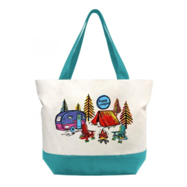 Tote Bag - Happy Camper Canvas Tote Bag - Happy Camper Canvas
