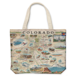 Xplorer Maps Tote Bag - Colorado