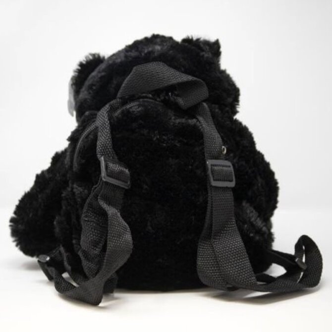*BACKPACK-BLACK BEAR PLUSH