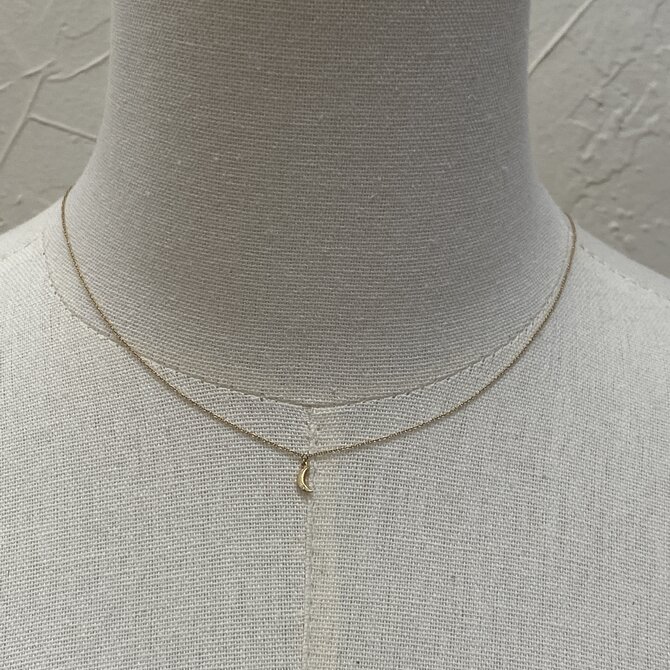 Chan Luu 14K Yellow Gold Moon Necklace