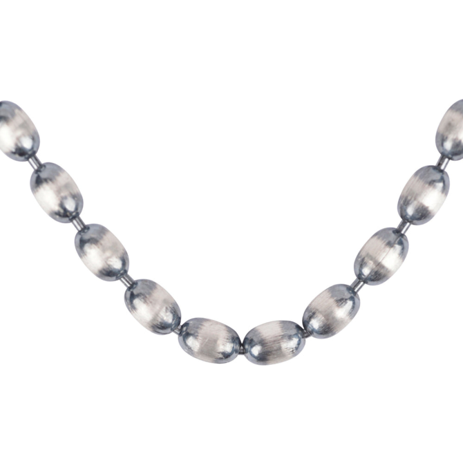 Peyote Bird Designs Necklace - Sterling Silver Desert Pearl